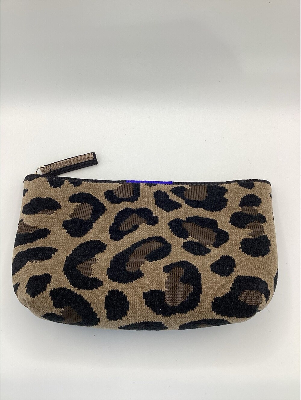 Rothy’s Limited Edition ReVelvet Cat Petite Pouch Brown/Black Leopard Print